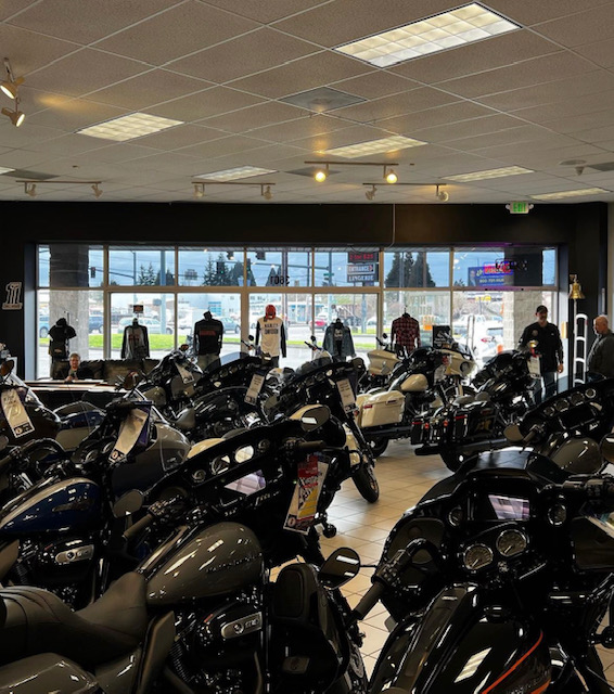 Security window films at a motorcycle dealer