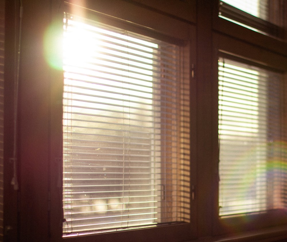 Sun shining in a window